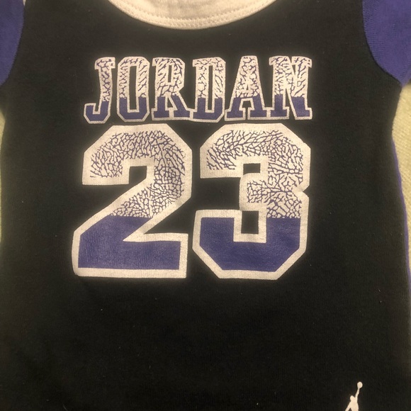 2 Baby Jordan Onesies - Picture 2 of 4